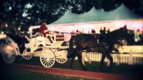 Carriage in the Evening at Newport Polo Club Pavilion