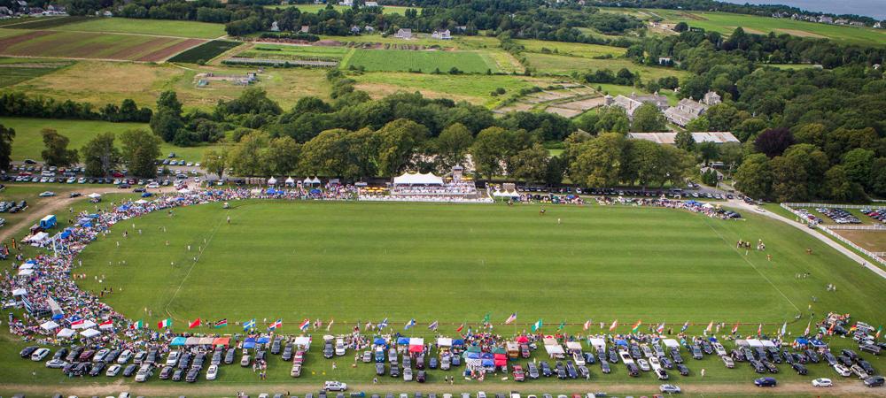 Aerial View of the Newport International Polo Grounds